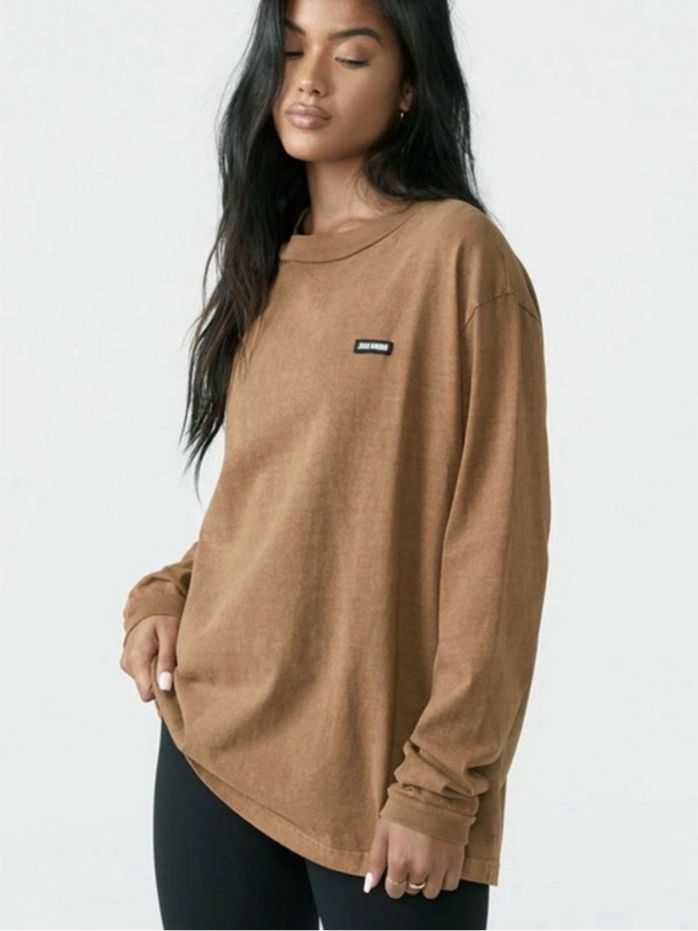 Joah Brown Long-Sleeve Crewneck Tee